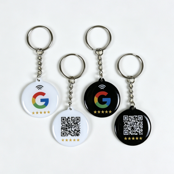 Google Review Keychain (NFC Tap + QR Code) - ABC RFID